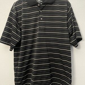 Black Striped Polo Shirt